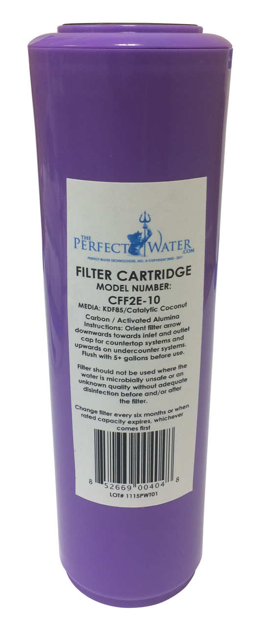 F2 Elite Fluoride CCGAC KDF85 Filter 10