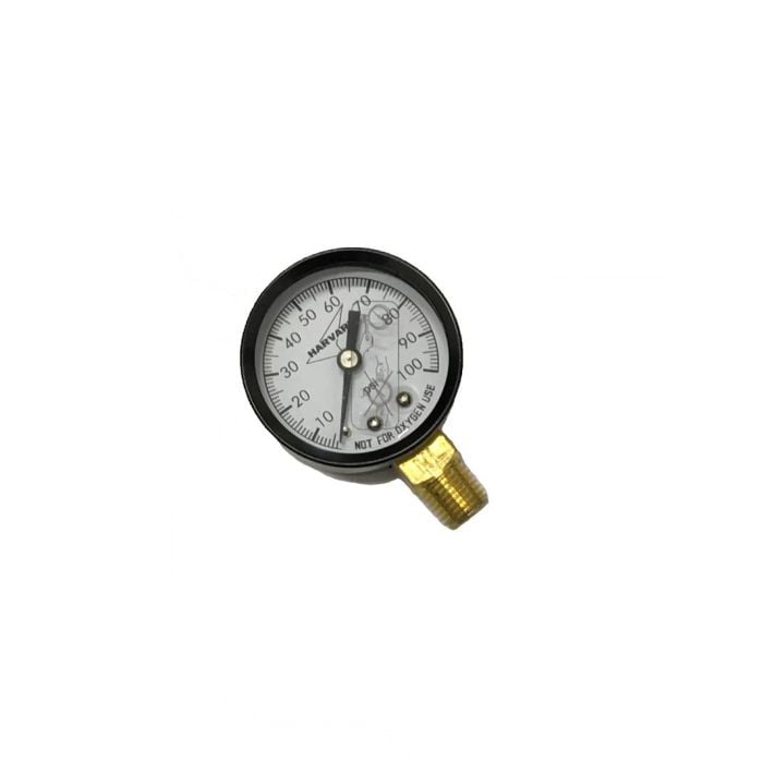 Harvard 1-100PSI pressure gauge, 1/4