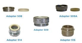Faucet adapter combo pack: Adapter 508, 509, 509A, 514, 516, and 517
