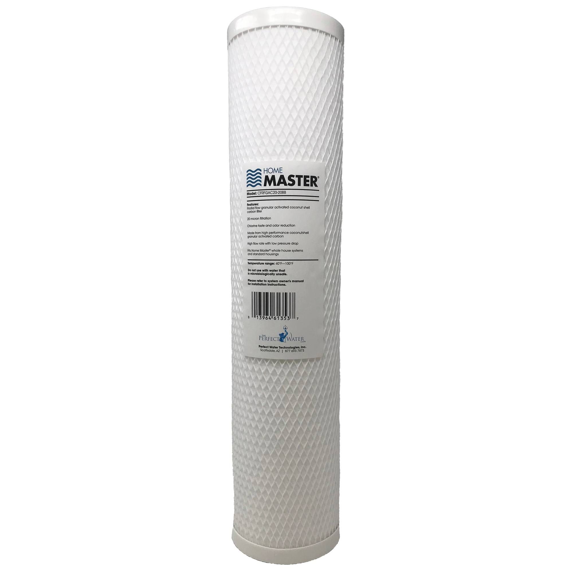 Membrane Solutions 10x2.5 GAC Water Filter - 20 Pack, 5 Micron, Coconut Carbon For Whole House & RO